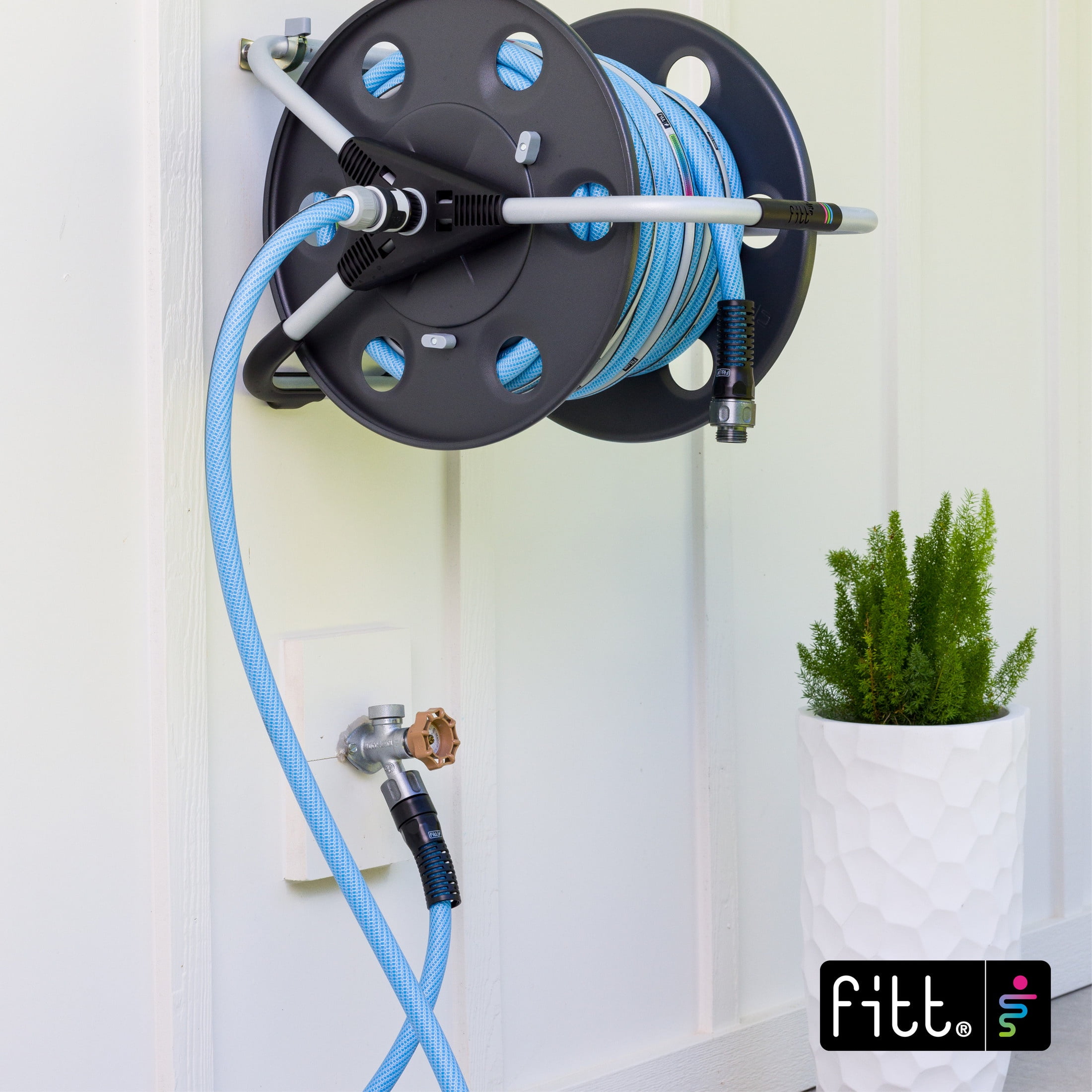 FITT Quantum Hose Reel, with 100ft x 5/8” Hose