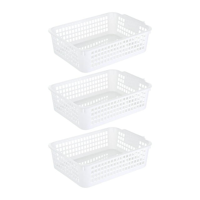 Cesta de cocina de 3 piezas, organizador de juguetes, contenedor multiusos para almacenamiento de escritorio M