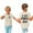 Beige, variant on Aboser PAPA'S IDEA Kids T Shirts for Girls Aged 3-14 Years Toddler Boys' Short Sleeve Tees Cotton Casual Graphic Blouses Crewneck Summer Tops T-Shirt