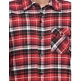thumbnail image 4 of Ashford & Brooks Men's Flannel Plaid Long Sleeve Button-Up Shirt, 4 of 5
