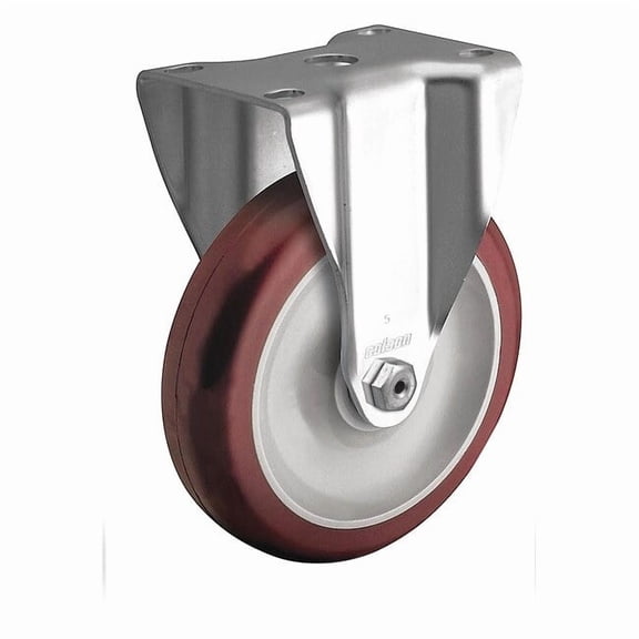 Colson Plate Caster,Rigid,Polyurethane,4 1/8"H 2.03308.92