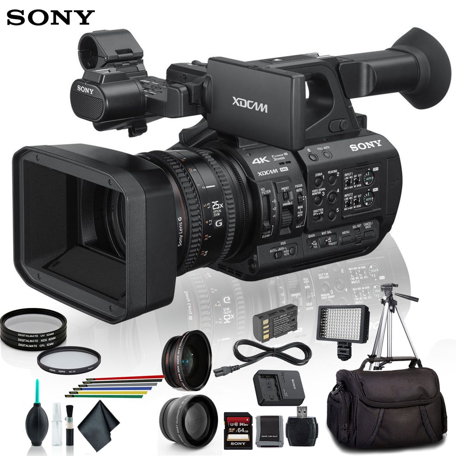 Sony XDCAM PXW-Z190 4K Video Camera Camcorder - 60fps, 25x Sony XDCAM PXW-Z190 4K Video Camera Camcorder - 60fps, 25x