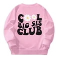 thumbnail image 5 of Byoo Slogan Floral Print Sweatshirt for Tween Girls Crewneck Long Sleeve Sweatshirts Daily Sweatshirt,Pink, 5 of 5