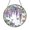 Acrylic 3.5 Inch, variant on Wisteria Floral Stained Glass Suncatcher, Spring Window Hanging Decor, Botanical Glass Style Art Accent for Birthday or Seasonal Gift