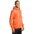 thumbnail image 4 of Port & Company Core Fleece Pullover Hooded Sweatshirt-M (Neon Orange), 4 of 6