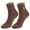 Brown, variant on 5 Pairs Women's Ruffle Socks Casual Cute Ankle Socks Breathable Knit Cotton Soft Frilly Crew Socks for Women (Multicolor)