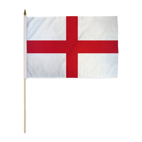 England 12x18in Stick Flag
