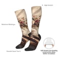 thumbnail image 3 of Daiia Sports Socks Vintage Floral Vase With Books Printed Novelty Crew Socks for Men Women Knee High Socks Cotton Socks Soft & Breathable Support Unisex Socks, 3 of 9