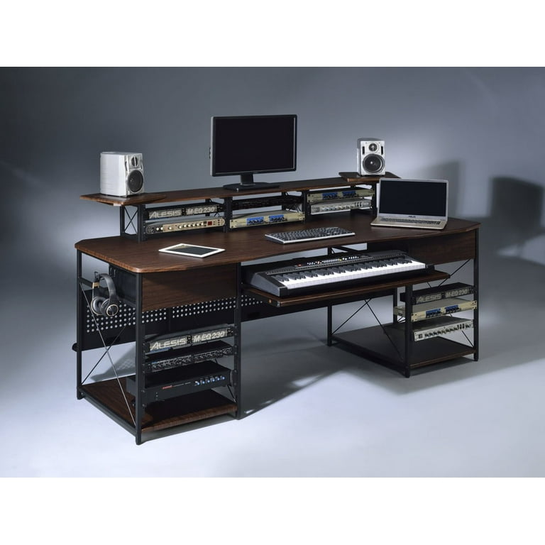 Musiea EX200 Series Pro Audio Recording Studio Desk, 3 x 4U