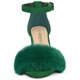thumbnail image 2 of Sandalias de Tacón Cuadrado con Correa En El Tobillo Piel Sintética Allegra K Verde 41, 2 of 6