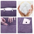 thumbnail image 6 of WOWMAX Sofa Daybed Large Filled Triangular Wedge Cushion Bed Backrest Positioning Support Pillow Reading Pillow Office Lumbar Pad with Removable Cover Purple Queen, 6 of 10
