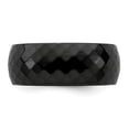thumbnail image 3 of Edward Mirell Black Ti Polished Faceted 9mm Band, 3 of 8