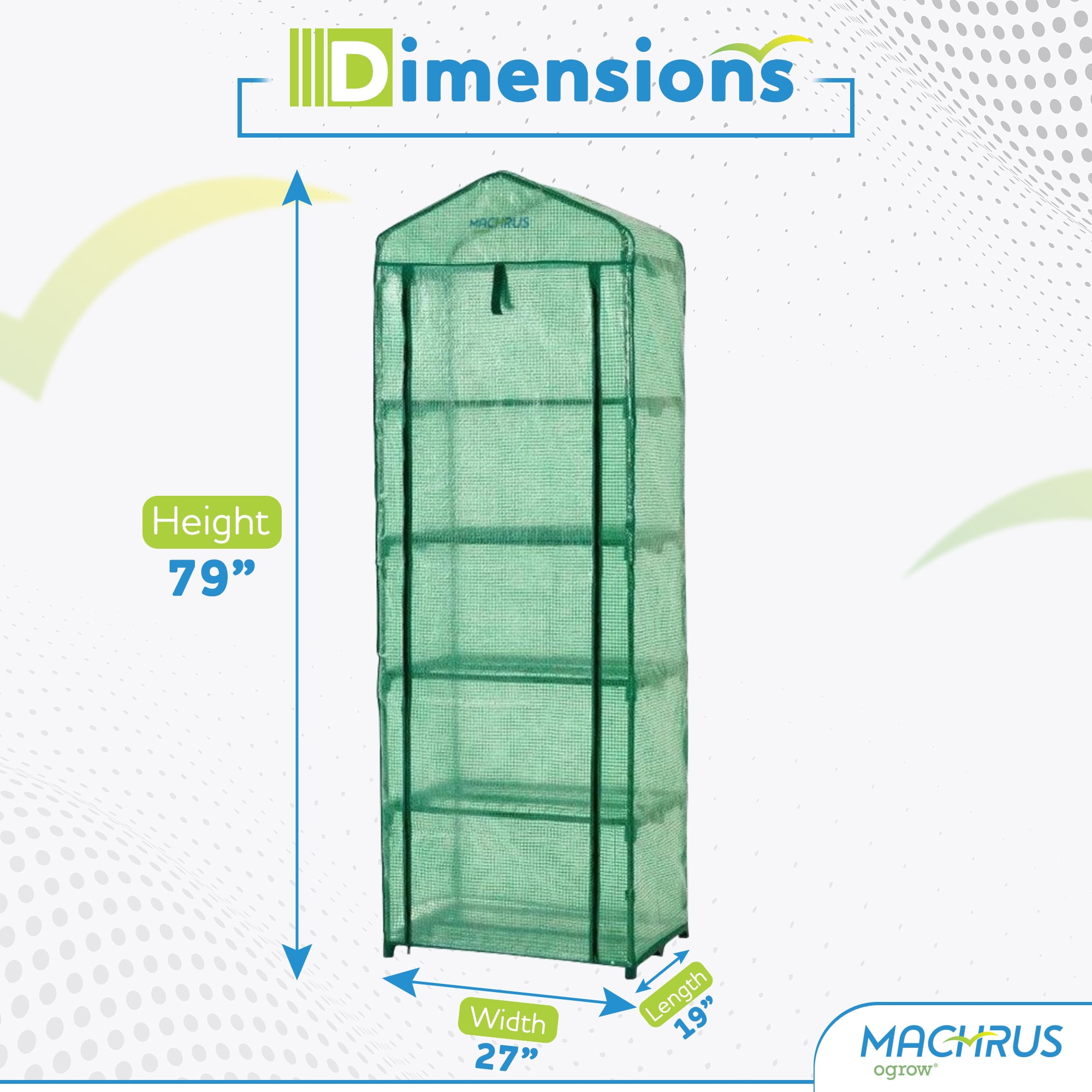 Machrus Ogrow Ultra-Deluxe 5 Tier Portable Bloomhouse