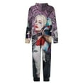thumbnail image 5 of Harley Quinn Hooded Union Suit Pajama Onesie Blanket Sleeper, 5 of 7