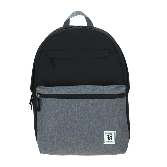 Mochila grande juvenil 1818 gris con negro unisex