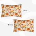 thumbnail image 2 of Naloa Pumpkin Fall Pears Pillowcase, Throw Pillowcase, Wrinkle-Free, Stain-Resistant with Hidden Zipper for Bedroom Sofa-16"x24", 2 of 6