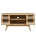 thumbnail image 3 of Pemberly Row 46" Laminate and Particleboard Corner TV Stand in Oak, 3 of 9