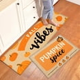 thumbnail image 4 of YIMEIS Pumpkin spice for Halloween Kitchen Mat Washable Non-Skid Absorbent Runner Rugs (16''24''/20''32''/47''18'') - 3 Pcs Recommended for Kitchen Sink Front/Floor, Suitable for All Age Groups, 4 of 10