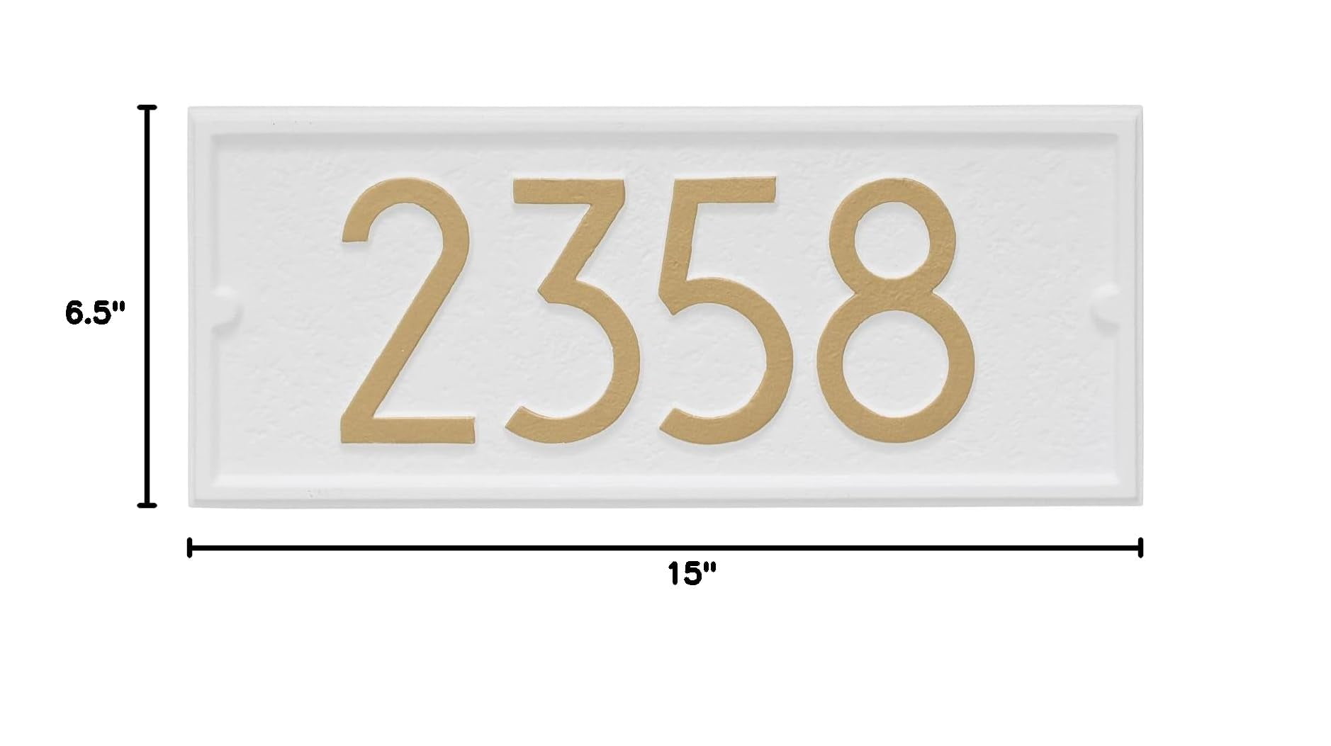 Custom Mailbox Address Plaque, Personalized House Number Sign with Modern Numbers