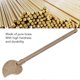 thumbnail image 4 of 2 Pcs Door Latch Locking Pin 11cm Leaf Shape Retro Style Brass Cabinet Key Latch Bolt Locking Pin, 4 of 5