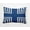 Nautical Navy, variant on 14" x 20" Simply Daisy Corner Stripes Indoor/Outdoor Pillow, Nautical Navy Qty 1