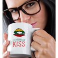 thumbnail image 2 of 3drose, Woman Lips, the Flag of Lithuania. Lithuanian Kiss Text. Elegant Gift, 15oz Mug, 2 of 6