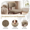 thumbnail image 6 of AFO Upholstered Dining Chairs Set of 6, Solid Wood Dining Room Chairs with Ergonomic Padded Backrest, Modern Chenille Side Chair for Kitchen, Dining Room & Café, Camel, 6 of 12