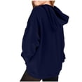 thumbnail image 4 of HAiming Kids Pullover Sweatshirts Printed Long Sleeve Hooded Loose Casual Shirts Fall Winter Workout Tops with Pockets, 4 of 7
