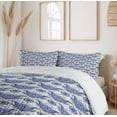 thumbnail image 6 of Ambesonne Antique Oriental Duvet Cover Sets, Paisley Motifs, 2-Queen, Coconut Dark Ceil Blue, 6 of 7