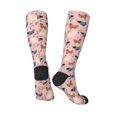 thumbnail image 4 of Daiia Sports Socks Funny Chicken Printed Novelty Crew Socks for Men Women Knee High Socks Cotton Socks Soft & Breathable Support Unisex Socks, 4 of 9
