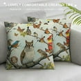 thumbnail image 3 of Leisuo  Black Brown Animal Lover Bird Squirrel Butterfly Dragonfly Lumbar Pillowcase Throw Pillow Cover Cushion Case Rectangular, 3 of 5