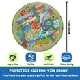 thumbnail image 4 of SARAG Kids Carpet Playmat Car Play Rug City Life Traffic Road Kids Rug Large Children Educational & Game Area Rug For Toddler Boys Bedroom Playroom Classroom Children'S Rug 47 Inch, 4 of 11