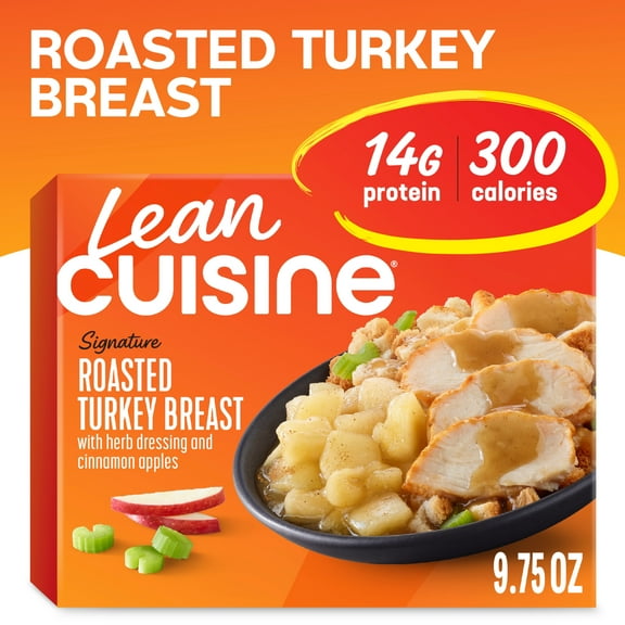 Lean Cuisine Roasted Turkey Breast Microwave Meals for Lunch or Dinner, 9.75 oz (Frozen)