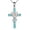 Grandma Cross, variant on Cross Necklace Sterling Silver Turquoise/Opal Cross Pendant Necklace Religious Jewelry Gifts
