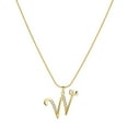 thumbnail image 2 of Wentin Reduced Necklaces & Pendants Initial Rhinestone Necklace Gold Plated Initial Necklace A Z 26 Alphabet Letter Dainty Necklace For Women, 2 of 4