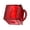 Red, variant on AOOOWER Stylish Square Candies Jar With Sealed Lid Perfect For Kitchen Countertop