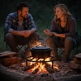 thumbnail image 6 of FEBTECH - 12" Round Fire Pit Grate with 4 Legs | Heat Resistant | 3" H | | Heavy Duty Log Grate to Improve Airflow for Campfire, Bonfire & Backyard | Firepit Accessory for Outside | Fireplace Grate, 6 of 9