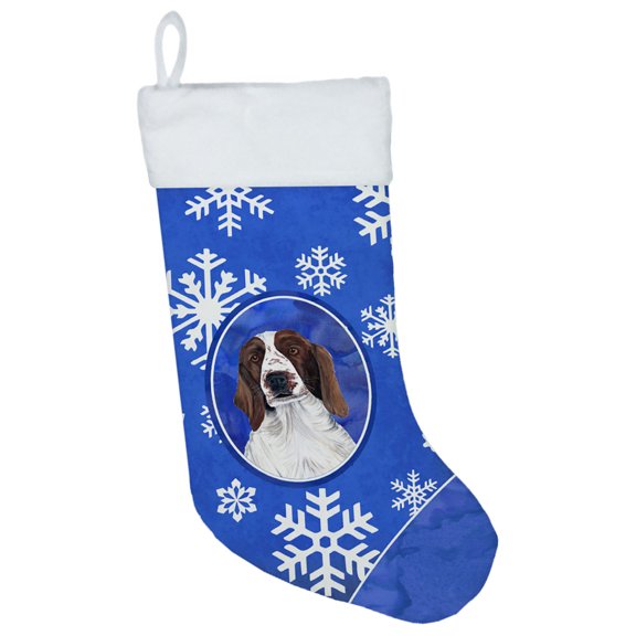 Welsh Springer Spaniel Winter Snowflakes Christmas Stocking SC9380