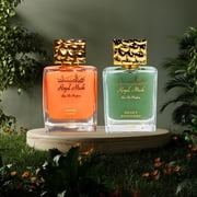 Royal Musk Caramel Toffee & Royal Musk Sweet Powdery Eau de Parfum Sprays 100ml (3.4 oz) by Surrati (Bundle)