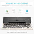 thumbnail image 3 of Tri-Folding Portable Bluetooth Keyboard, Slim Aluminum Alloy for Travel & Work, Compatible with iPad Pro/Air, iPhone, Android Tablets, Windows/Mac Laptops, 3 of 6
