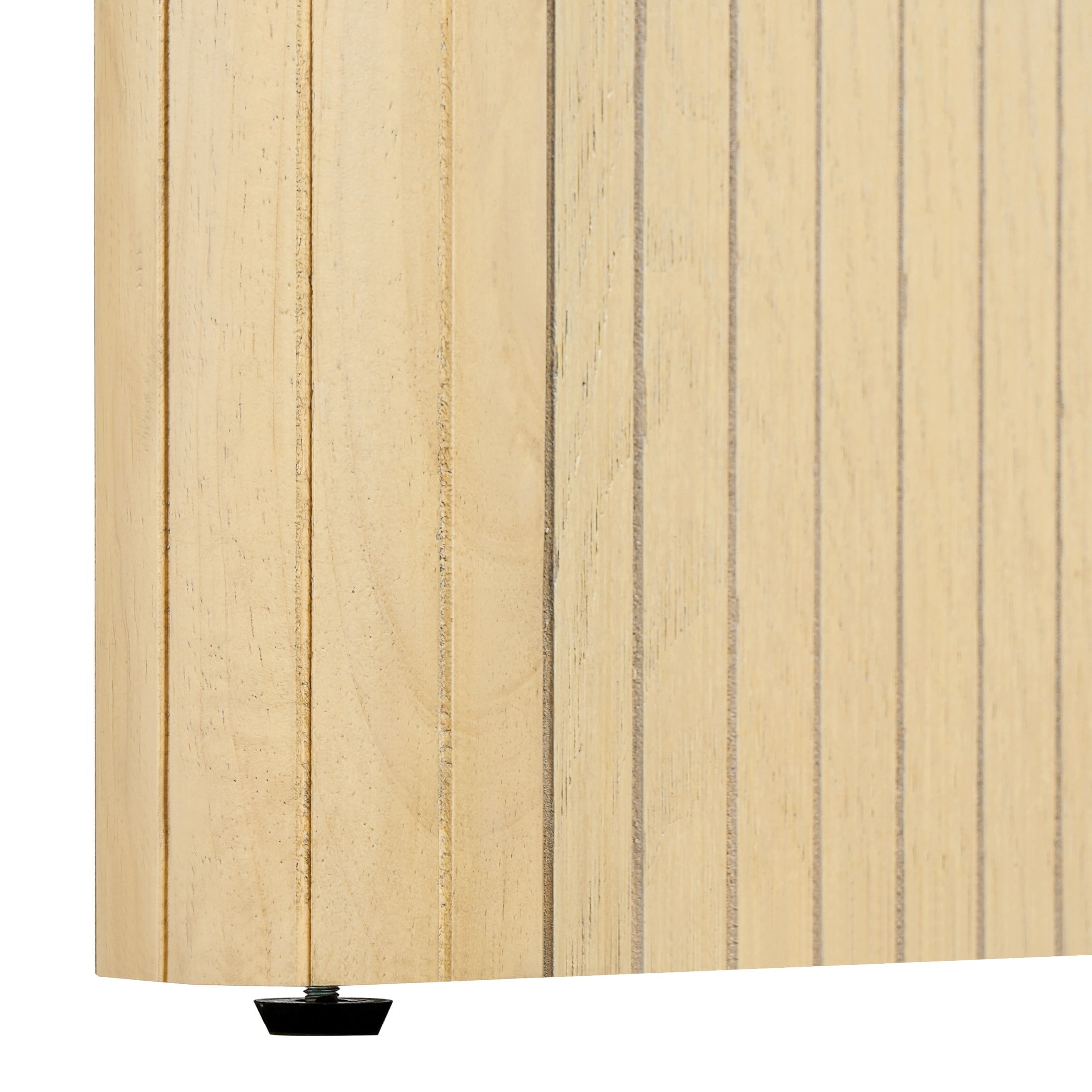 Christopher Knight Home 68.75" Dining Table with Scalloped Edge Table Top, Ribbed Rubberwood Legs, Natural