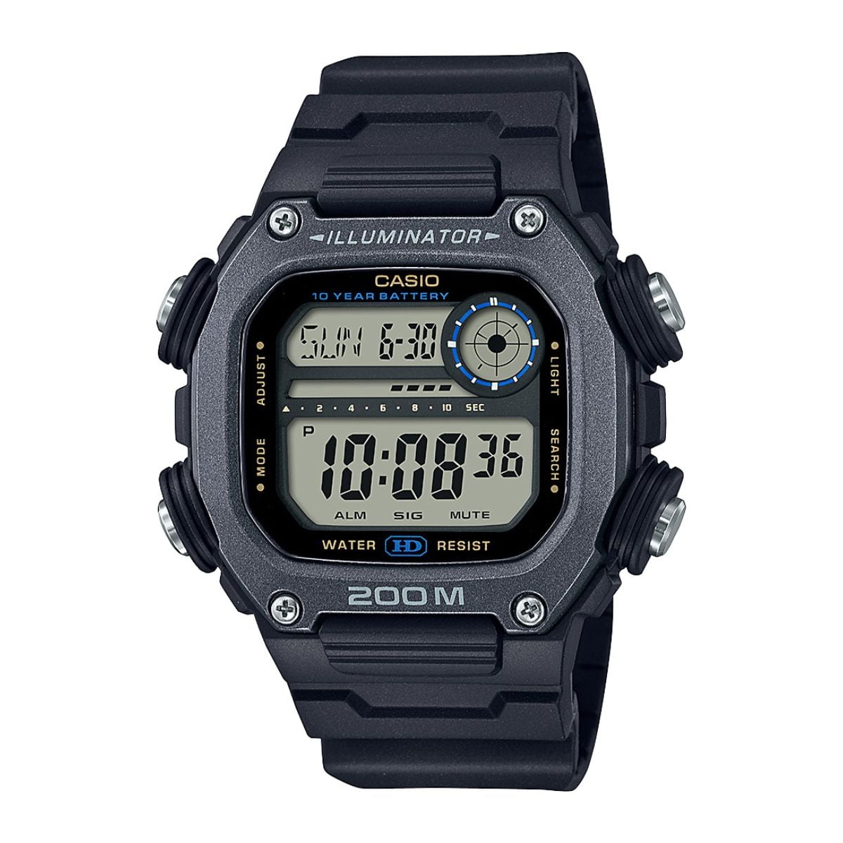 Casio Men's Sport Digital Watch, Waterproof, Vibration Alarm