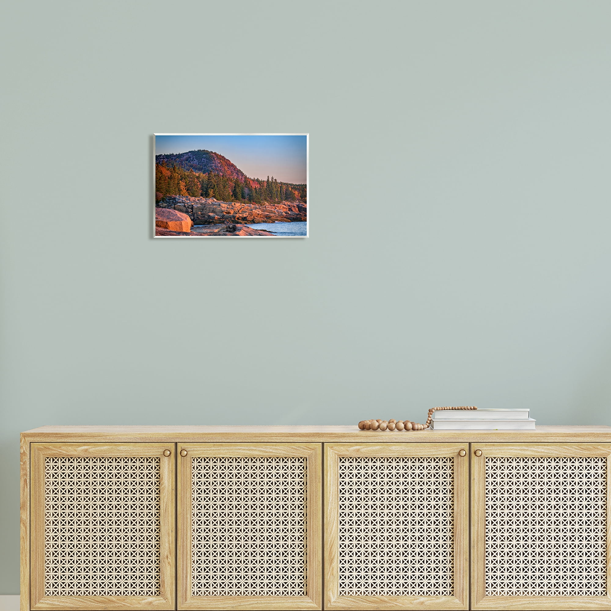 Stupell Rocky Seaside Mountain Cliff Landscape Photography Wall Plaque Unframed Art Print Wall Art