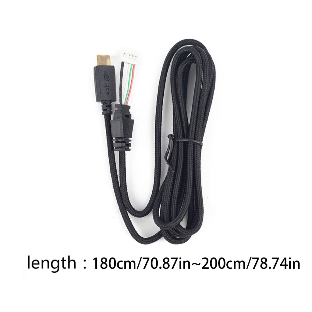 WINDLAND Earphone Cable Bare Wire Open End TRS 4 Pole Cord Soft PVC Line for ROG for Delta USB-C Gaming Headset