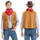 thumbnail image 2 of Chaleco vaquero Joerita Western con borlas para hombre, 2 of 8