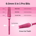 thumbnail image 4 of Brocas para uñas MelodySusie Upgrade 5 en 1 de carburo de tungsteno, 4 of 8