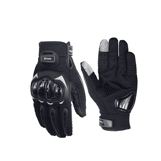 Guantes Con Proteccion Bloosom Motociclista Anti Derrape Táctil Negro XL