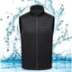 thumbnail image 4 of Chaleco calefaccionado de doble control de nueve zonas para hombres y mujeres, chaleco protector, cuello alto, chaleco recargable, ropa calefactora inteligente de temperatura constante,, 4 of 5