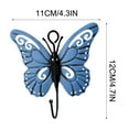 thumbnail image 3 of JoyMoreHome Butterfly Coat Hooks, Towel Wall Hooks Hanging, Room Wall Decoration Creative Sticky Hooks, Cute Iron Hook for Hanging Hats, Coats, Scarves, Bags, Keys, 3 of 5