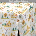 thumbnail image 4 of Squirrel Dog Crate Cover, Autumnal Pattern Forest Animals Cartoon, Easy to Use Pet Kennel Cover Small Dogs Puppies Kittens, 7 Sizes, White Earth Yellow, by Ambesonne, 4 of 6